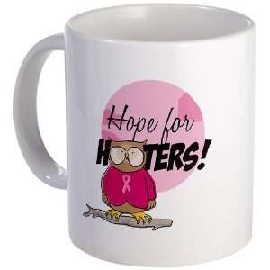 Hope for Hooters Breast cancer Mug by   Kitchen 
