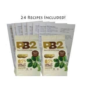 Pb2 Peanut Butter 16oz 2 Pack with 24 Bonus Recipe Cards
