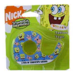 Nick Jr. Spongebob Squarepants Tattoo Tape   Spongebob Temporary 