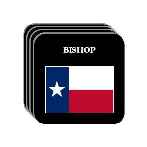  US State Flag   BISHOP, Texas (TX) Set of 4 Mini Mousepad 