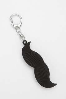 Talking Mustache Keychain   Urban Outfitters