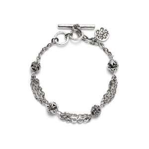  Lois Hill Classics Chain Cutout Bead Bracelet Jewelry