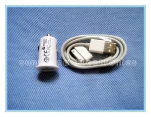 Mini Car Cigarette Lighter to USB Charger +Cable For IPod Touch IPhone 