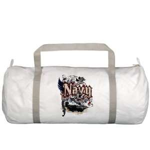  Gym Bag Navy US Grunge Any Time Any Place Any Where 