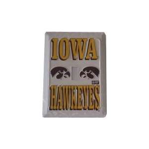  2 Iowa Hawkeyes Light Switch Plates