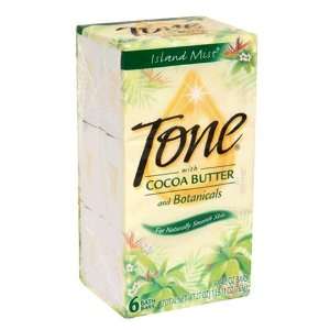Tone Bath Bars with Cocoa Butter and Botanicals, Island Mist, 6   4.5 