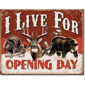  I Live for Opening Day Hunting Distressed Retro Vintage 