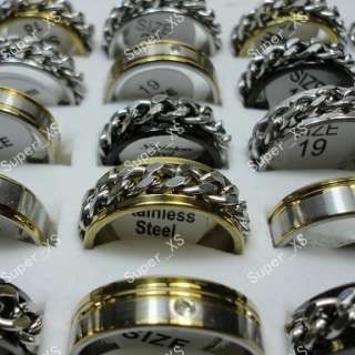 wholesale jewelry mixed lots 30pcs fashion stainless steel rings free 