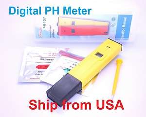   pH Pocket Pen Aquarium Pool Water Meter Measure Tester Monitor  