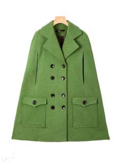   Jacket Coat Gossip Girl Cashmere Mix Double Breasted Cape  