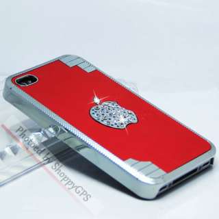   Crystal Diamond Aluminum Case Cover For Apple iPhone 4S 4G  