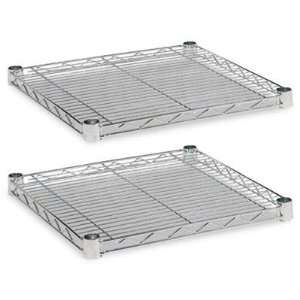   Wire Shelves 18w X 18d Silver 2/Carton Ideal Storage