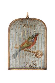 Birdcage Mirror, Red Robin   Anthropologie