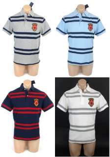 NEW NWT TOMMY HILFIGER MENS CLASSIC FIT SHORT SLEEVE CREST POLO RUGBY 