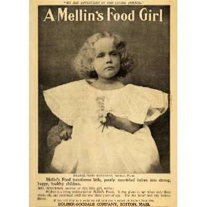  1898 Ad Mellins Food Baby Mildred Perry Bosserman Maine 