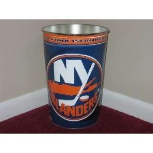 NEW YORK ISLANDERS 15 Tall Tapered WASTEBASKET / GARBAGE CAN with 