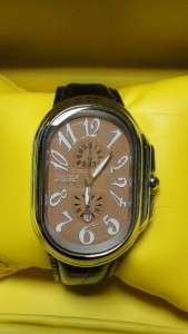 Invicta Chronograph Tonneau   Rare Beige/Copper Dial  