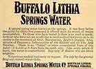 1909 ad buffalo lithia springs water mineral virginia original 