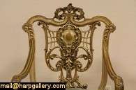 Swedish Carved Gold Antique 1895 Armchair  