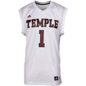  NCAA adidas Temple Owls #1 Replica Basketball Jersey 