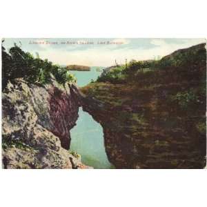   Postcard Singers Bridge on Sister Islands   Lake Superior Wisconsin