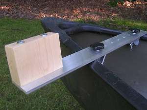 Canoe trolling motor mount   Aluminum / Hard Maple  