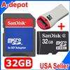 Sandisk 16GB MicroSD MicroSDHC Flash Memory Card Reader  