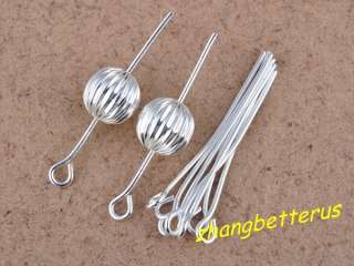   30mm Silver Plated 9 pin word Eye Pins Needles Jewelry Findings  