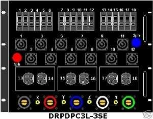 12cir Neutrik Powercon Power Distribution Distro Panel  