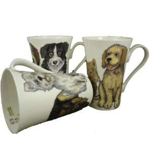  Roy Kirkham Dogs At Home Mugs (3) Patio, Lawn & Garden