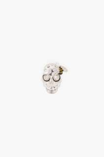 Alexander McQueen flower skull ring for women  