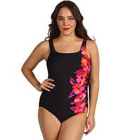 Miraclesuit Plus Size Happy Place Sideswipe Swimsuit $102.99 ( 39% off 