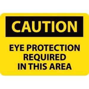  Caution, Eye Protection Required In This Area, 3X5, Ps 