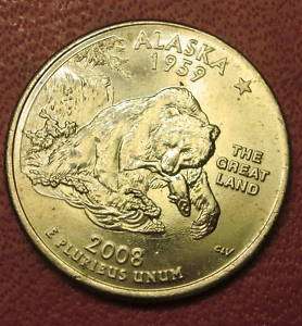 2008 P Philadelphia Mint Alaska State Quarter  