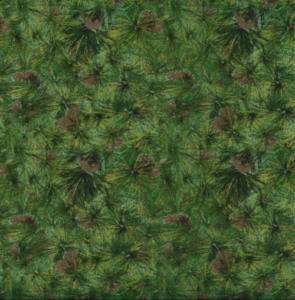 PINECONES~Pine Bowes~SSI Fabric~#792~Dk Green~1/2 YD  