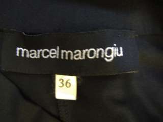 Marcel Marongiu Exquisite Unusual Loopy Black Dress 36  