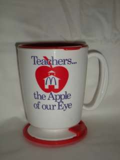 McDonalds Plastic Mug Teachersthe Apple of our Eye  