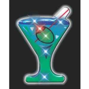  Happy hour   Blank drinks in glasses magnetic flashing pin 