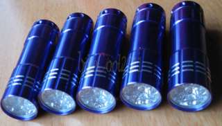   ULTRA VIOLET LED Flashlight Blachlight Torch Pocket Torch Blue  