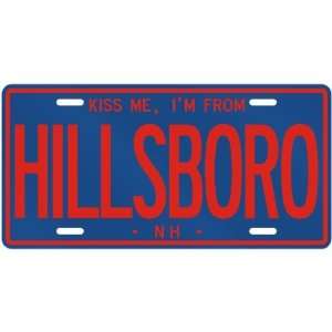   HILLSBORO  NEW HAMPSHIRELICENSE PLATE SIGN USA CITY