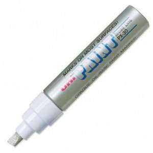  Uni paint Marker   Broad Tip, Metallic Silver(sold in 