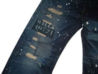 RRL Ralph Lauren BuckleBack Custom Paint Jeans Denim 34  