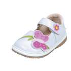 Squeak Me Shoes 12714 White Butterfly Girls Toddler Shoe Size 4
