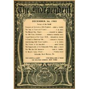  1903 Cover The Independent Art Nouveau Design Christmas 