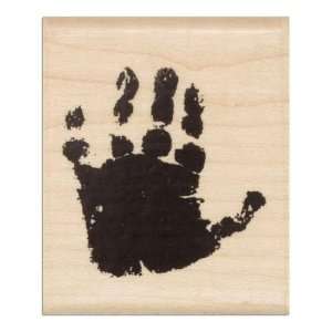  Hampton Art Wood Mounted Rubber Stamp Baby Left Hand By 