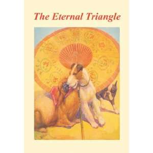  The Eternal Triangle 12x18 Giclee on canvas