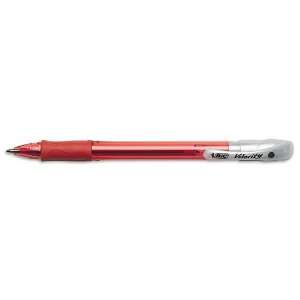  BIC® Velocity Stick Ballpoint Pen, TRS Red Barrel, Red 
