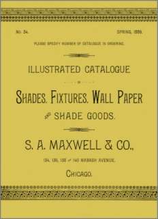 1889 Decorating Catalog Shades Drapery Hardware + More  