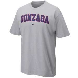 Gonzaga Bulldogs Bulldogs Grey Classic College Short Sleeve Tee Shirt 
