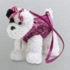 Confetti Girls Sequins & Plush Dog Handbag   Pink Poodle